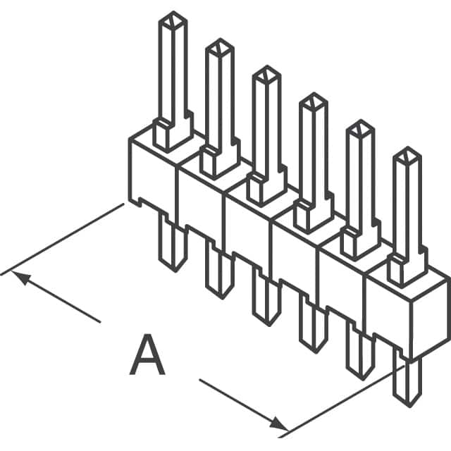 87224-8 TE Connectivity AMP Connectors  Embases à broches mâles